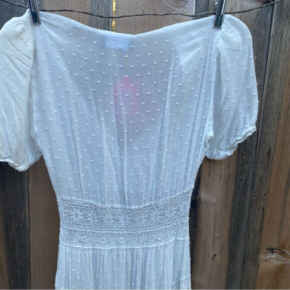 The Kooples White Lace Deep V-Neck Dress size 0 - Picture 16 of 16